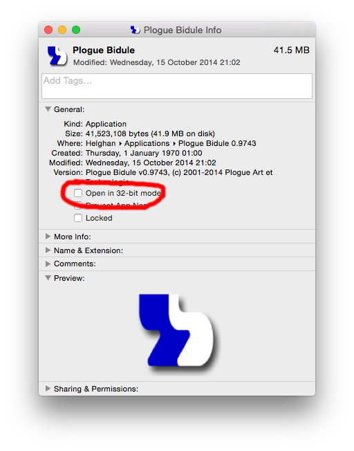 Option to run Plogue Bidule in either 32 or 64 bit mode.